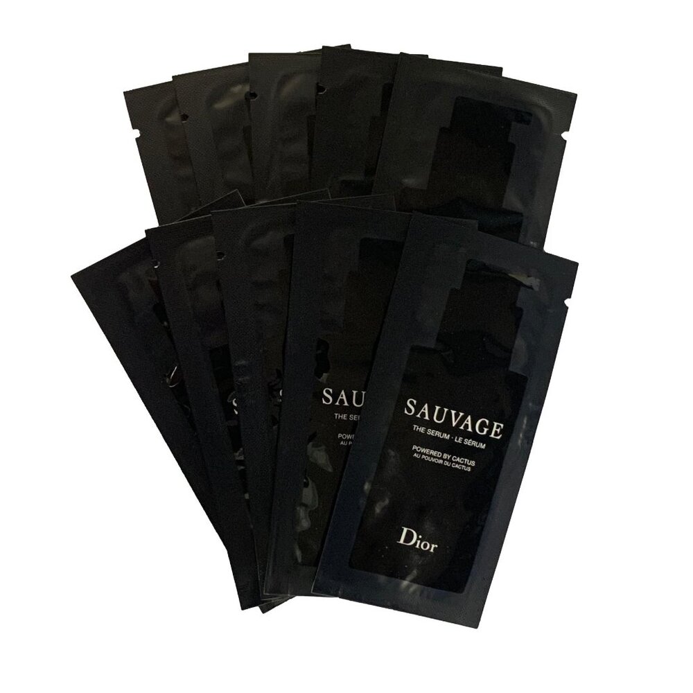 Men's Christian Dior 10 Piece Sauvage The Serum for Dry SkinTravel Size 2ml each